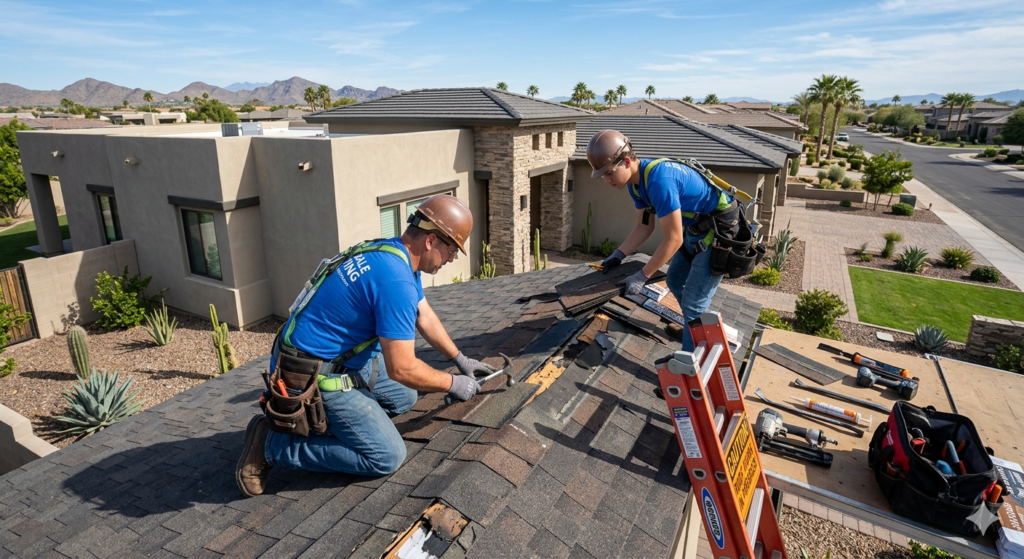 Professional roof repair services in Scottsdale Arizona
